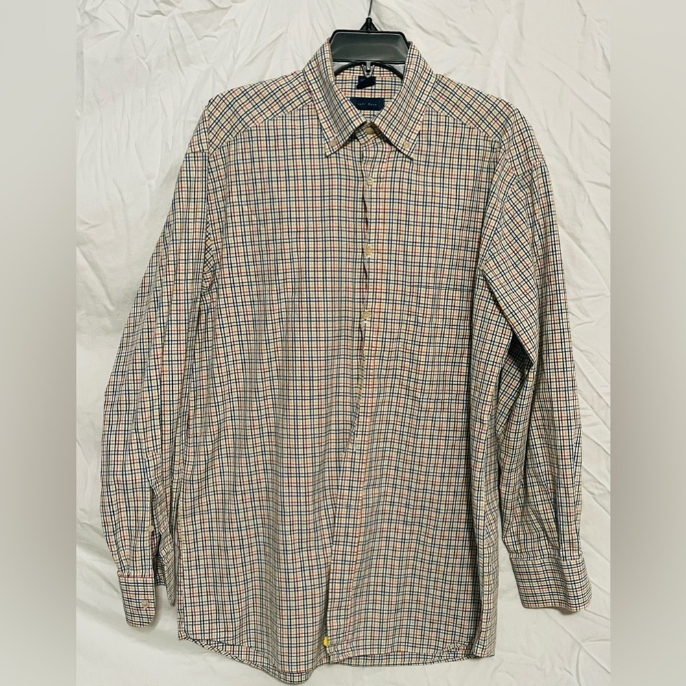 Jeff Rose shirt. Size L. Expertly tailored. Like new.